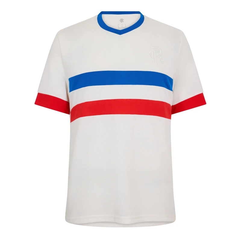 Image of Umbro Mens Rangers Football Shirt White/Blue male Small