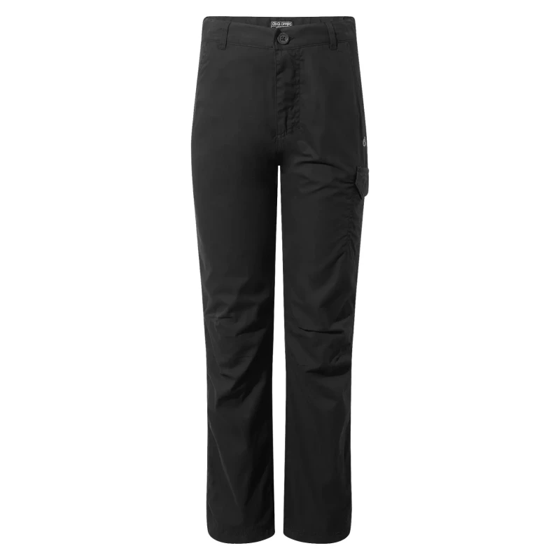 Image of Craghoppers Boys Kiwi II Winter Lined Cargo Trousers 7-8 years - Waist 22.75-23.5' (58-60cm) Black CKJ097B-800-7