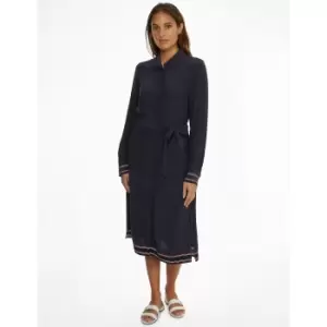 Image of Long Sleeve Shirt Dress