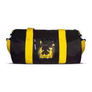 Image of Pokemon Pikachu Graphic Print Sportsbag, Black/Yellow (Db604641Pok)