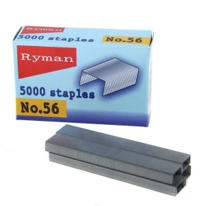 Image of Ryman No. 56 Staples - Pack of 5000