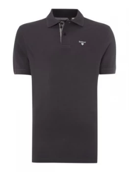 Image of Mens Barbour Tartan Pique Polo Blue