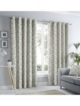 Image of Fusion Aura Lined Eyelet Curtains