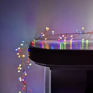 Image of 800 LED 5.5m Premier Christmas Indoor Outdoor Multifunction Wire Cluster Lights with Timer in Multicoloured