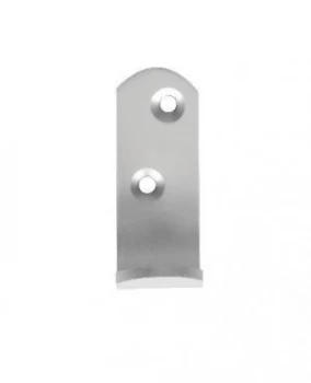 Image of Wickes Medium Single Robe Hook - Aluminium Pack of 4