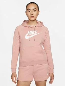 Image of Nike NSW Essential Pullover Hoodie - Pink Size M Women