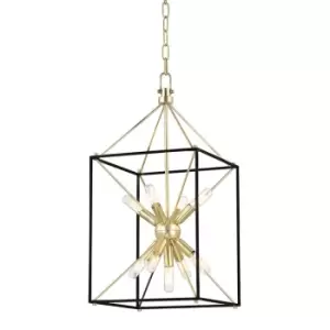 Image of Glendale 9 Light Pendant Brass, Metal