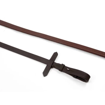 Image of John Whitaker Ready To Ride Rubber Reins - Brown