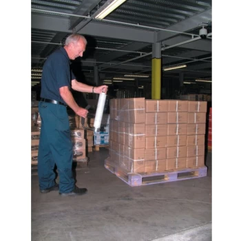 Image of Stretch Wrap Roll 400MMX300M 17 Micron Extended Core Clear - Avon