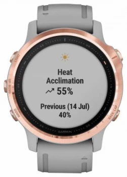 Image of Garmin Fenix 6S Pro Sapphire Rose-gold Tone Powder Grey Watch