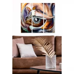 Image of MDF1253633137 Multicolor Decorative MDF Painting (3 Pieces)