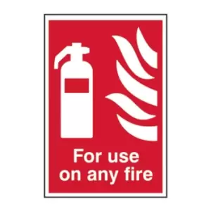 Image of For Use on Any Fire - PVC (200 x 300mm)