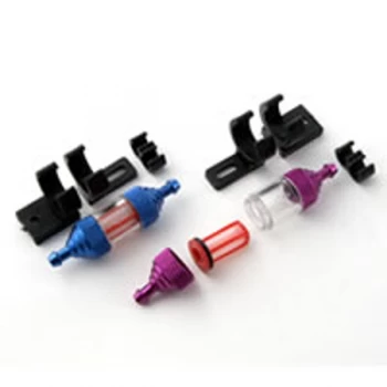 Image of Fastrax Deluxe Fuel Filter W/Mount - Blue