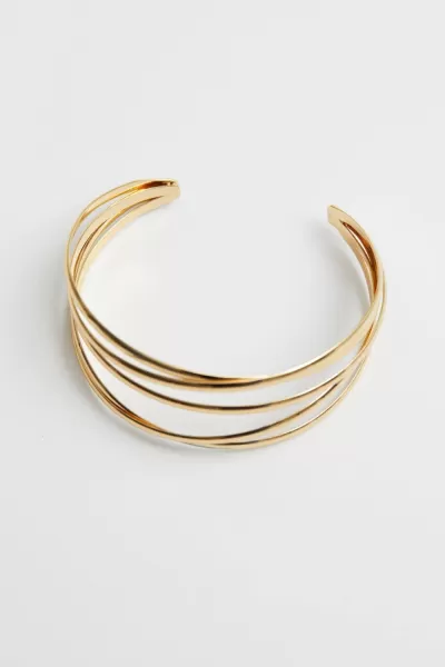 Image of Jon Richard Recycled Weave Cuff Bangle