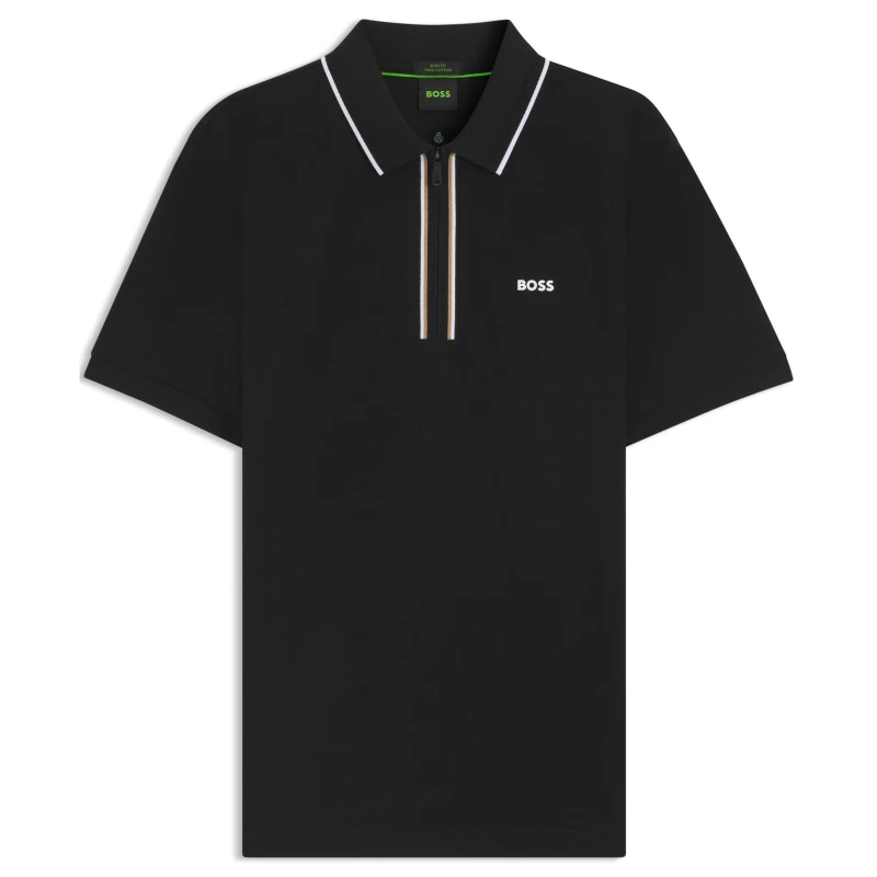 Image of Boss Mens HBG Philix Quick-drying Polo Shirt Black male S