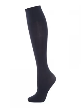 Image of Calvin Klein 50 denier knee high socks Blue