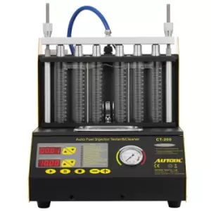 Image of VEVOR CT200 Fuel Injector Cleaner Tester, 4/6 Cylinder ultrasonic injector cleaner Injector Cleaner and Tester 220V