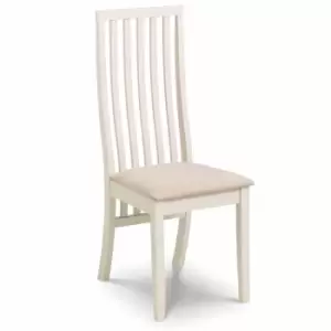 Image of Julian Bowen Set Of 2 Vermont Dining Chairs Ivory