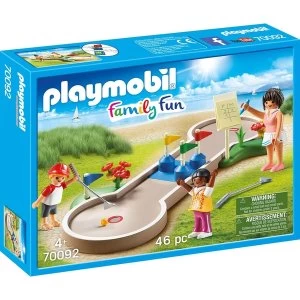 Image of Playmobil Family Fun Campsite Mini-golf