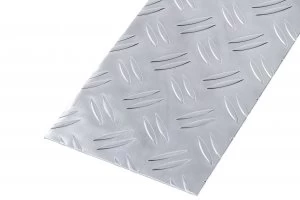 Image of Wickes Metal Sheet Aluminium Checkerplate 120 x 1000mm