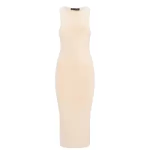 Image of I Saw It First Double Layer Midi Dress - Grey