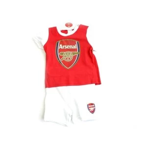 Image of Arsenal Short and Tee Sleep Set 6-9 Months