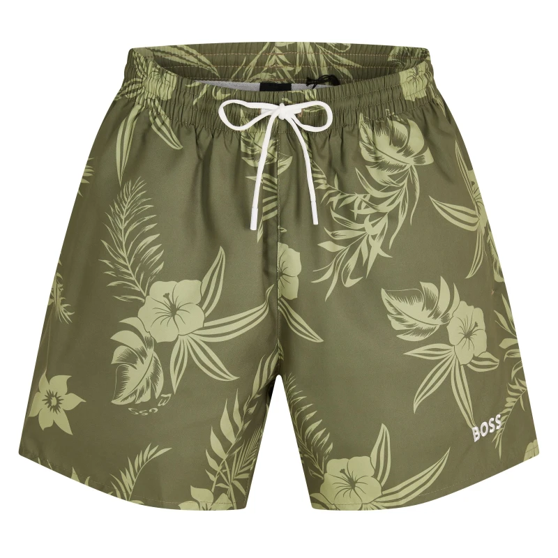 Image of Boss Mens Turtle Swim Shorts Beige/Khaki male S