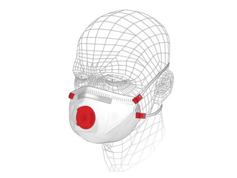 Image of Vitrex Premium Valved Multipurpose Respirator P3 (Pack 3)