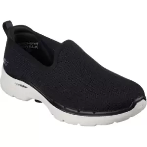 Image of Skechers Womens Go Walk 6 Clear Virtue Slip On Trainers UK Size 4 (EU 37)