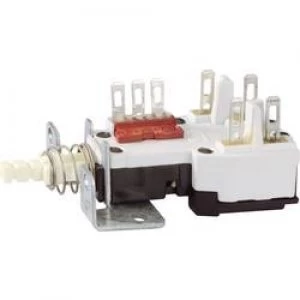 Image of Power switch Pushbutton switch 250 V AC 2.5 A 2 x OffOn Potent