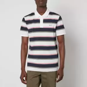 Image of GANT Multi Stripe Cotton-Pique Polo Shirt - L