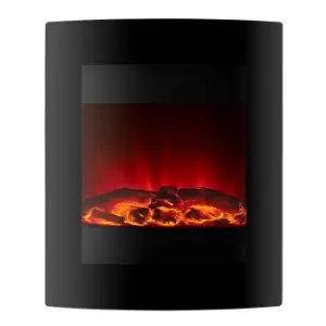 Image of Focal Point Fires 1.5kW Ebony LED Wall Hung Electric Fire - Black