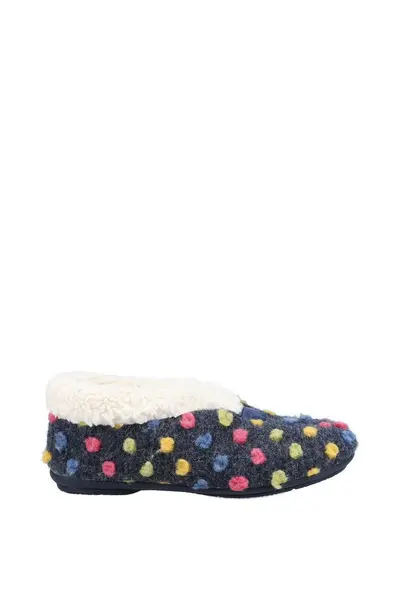 Image of Fleet & Foster Snowberry Ladies Slipper Navy