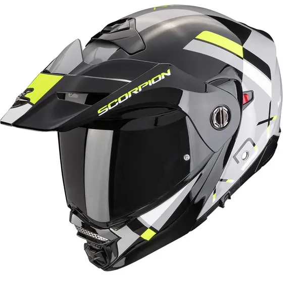 Image of Scorpion ADX-2 Galane Grey-Black-Neon Yellow Adventure Helmets Size XS