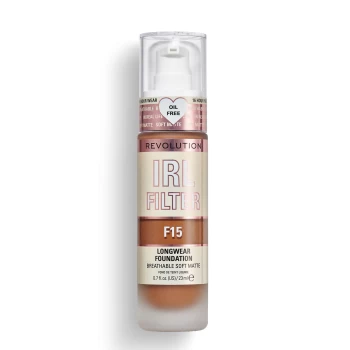 Image of Makeup Revolution IRL Filter Longwear Foundation 23ml (Various Shades) - F15