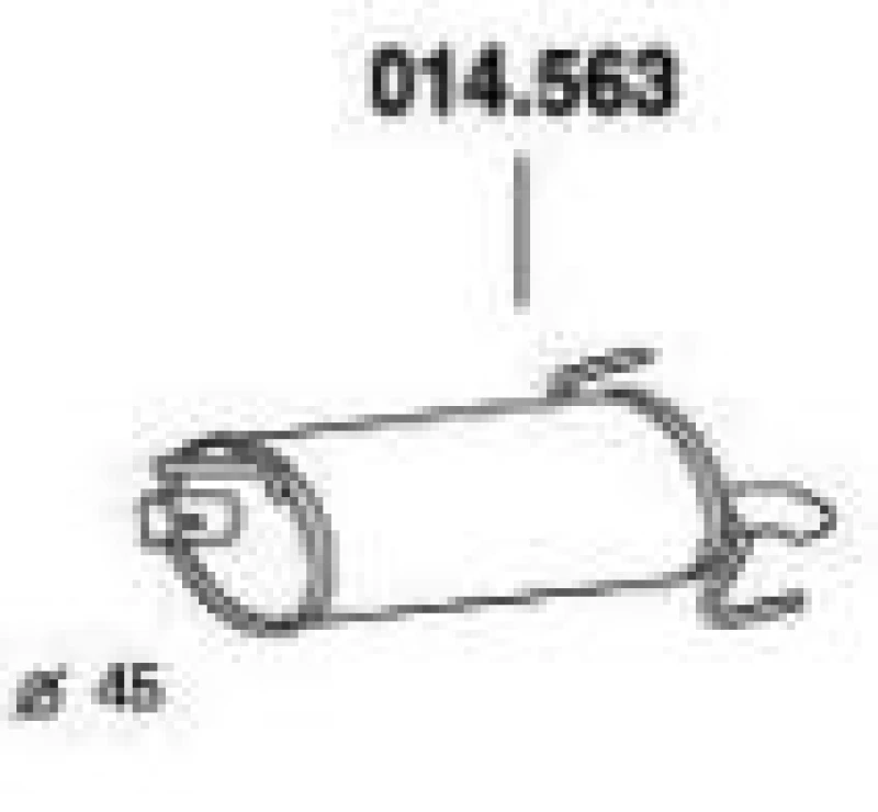 Image of PEDOL 014.563 Rear silencer End Silencer (3437)