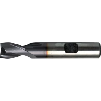 Image of 15.00MM HSS-Co 8% 2 Flute Weldon Shank Short Series Slot Drills - TiCN Coated