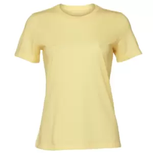 Image of Bella + Canvas Womens/Ladies Heather Relaxed Fit T-Shirt (S) (French Vanilla)