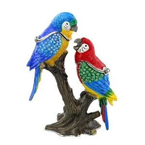 Image of Treasured Trinkets - 2 Parrots on Branch