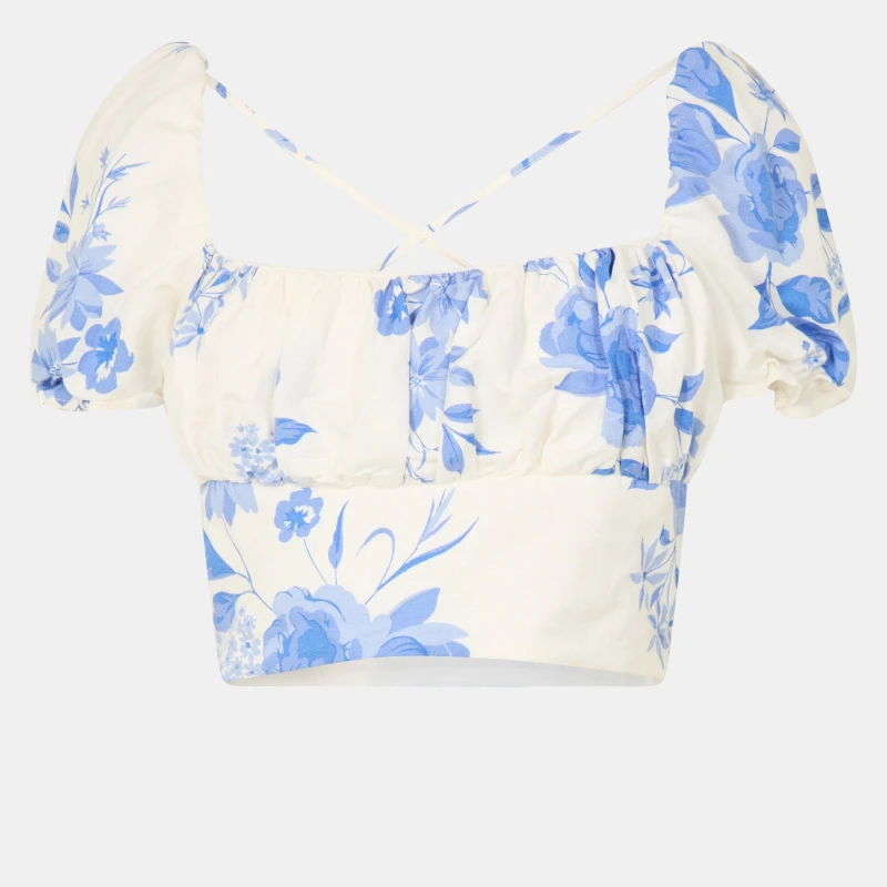 Image of Jack Wills Tie Back Top - White White 6
