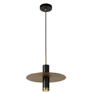Image of Lucide SELIN - Pendant Light - Ø35cm - 1xGU10 - Black