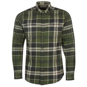 Image of Barbour Mens Bidston Shirt Rifle Green Medium