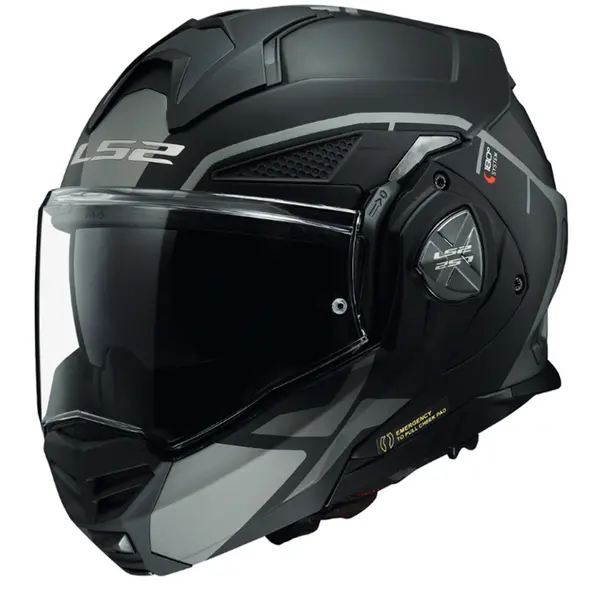 Image of LS2 FF901 Advant X Metryk Matt Titanium Modular Helmet Size XS