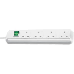 Image of Brennenstuhl Eco-Line 4 Gang 1.5m White UK Plug