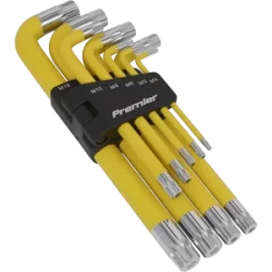 Image of Sealey 9 Piece Anti Slip Long Jumbo Spline Key Set