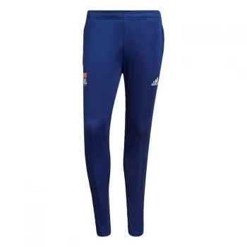 Image of adidas Olympique Lyonnais Tiro Training Tracksuit Bottoms - Victory Blue / Vivid Red