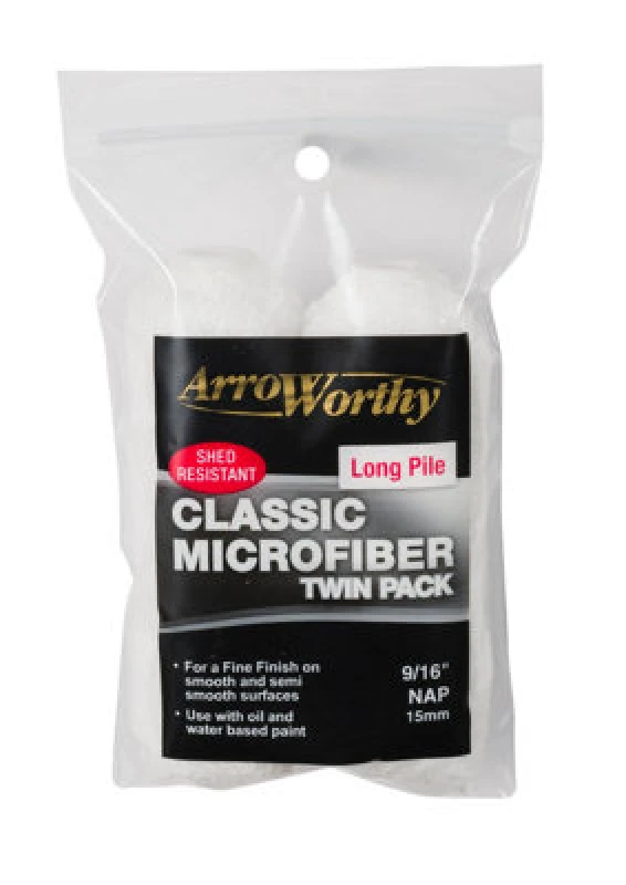 Image of Arroworthy Classic Microfiber Mini Roller Refill - Long Pile - 4" (2 Pack)