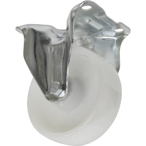 Image of Sealey Fixed Plate Castor White Polyamide 100mm
