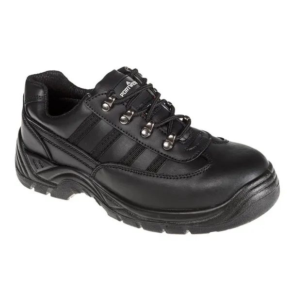 Image of Portwest Steelite S1P Safety Trainers FW25BKR44 Colour: Black