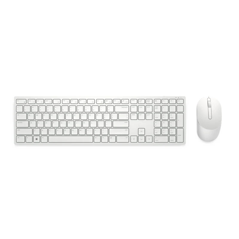 Image of DELL Pro Keyboard and Mouse - KM5221W - Czech/Slovak (QWERTZ) - White